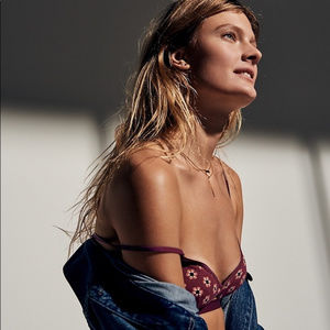 MADEWELL Eliza Cutout Floral Dot Bralette